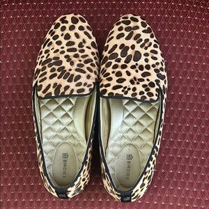 Birdies Loafers with Leopard Print